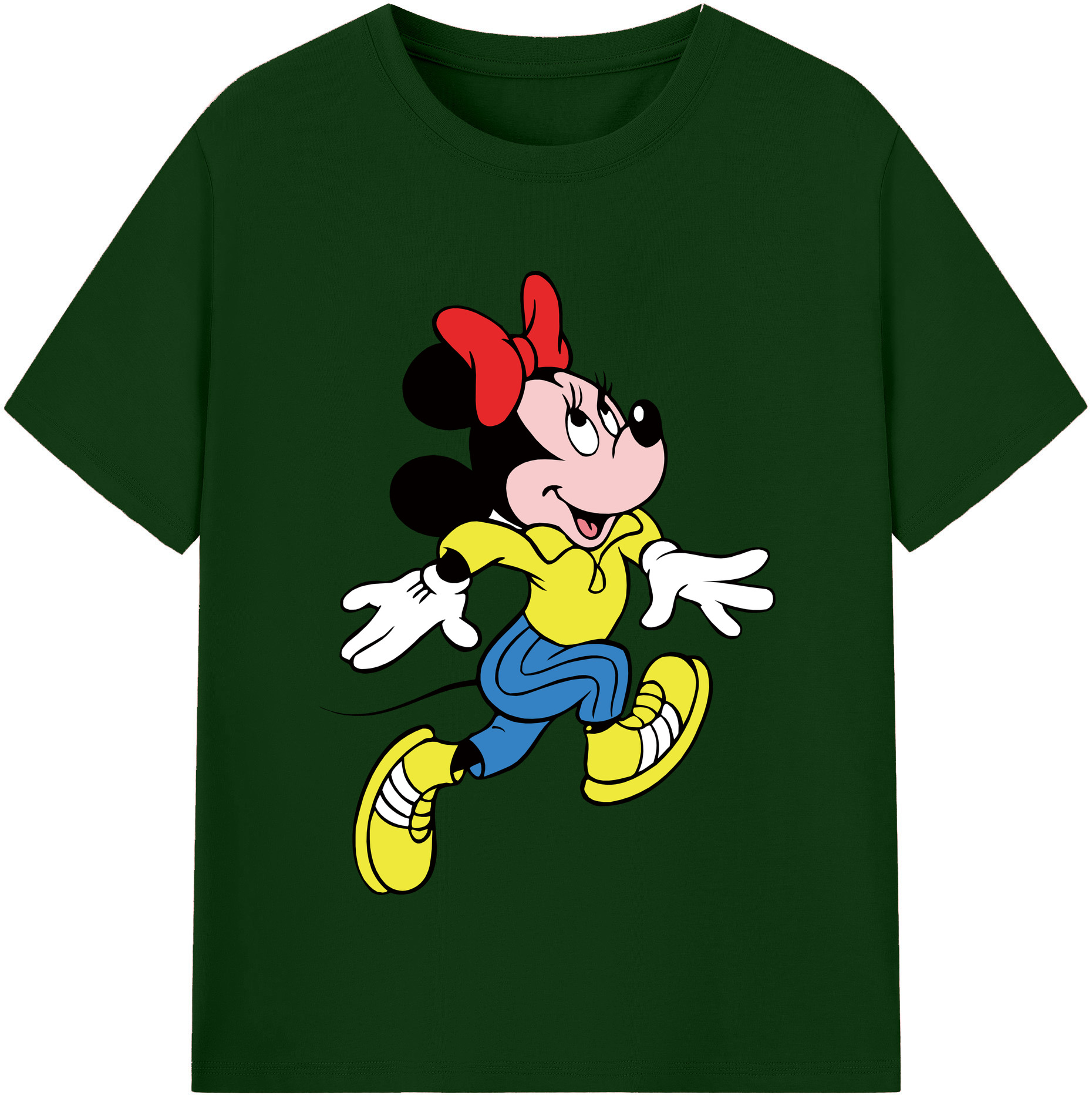 （画像用） ミッキーマウス Mickey Mouse 綿100％半袖Tシャツ（フロントプリント）